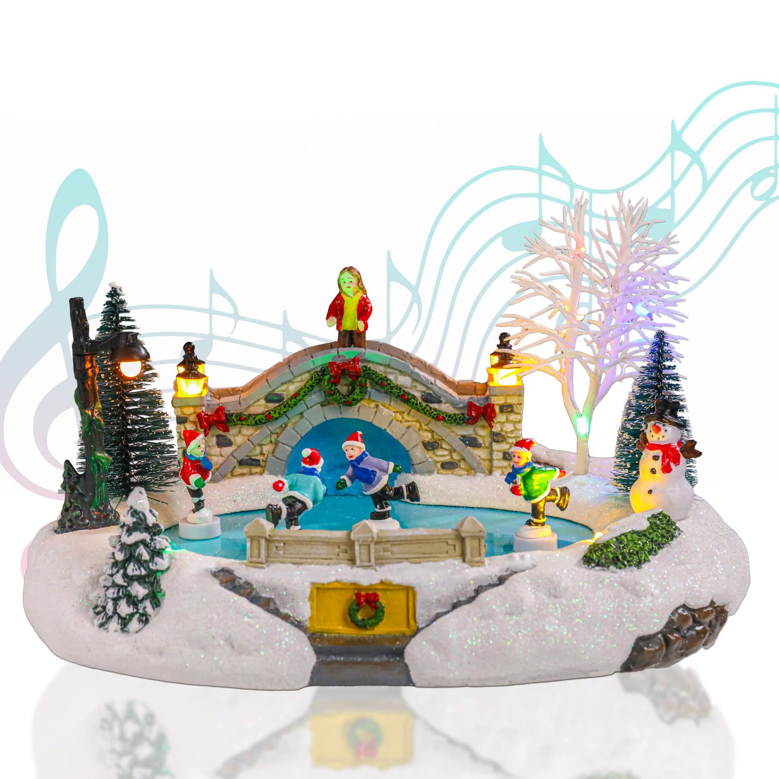 Amazon.com: Vigdur Christmas Snow Village - Animated Christmas